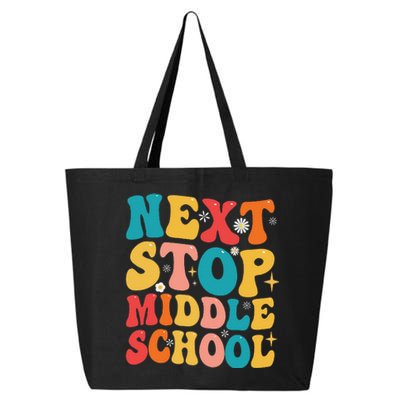 Next Stop Middle School Funny Graduate 5th Grade Graduation 25L Jumbo Tote