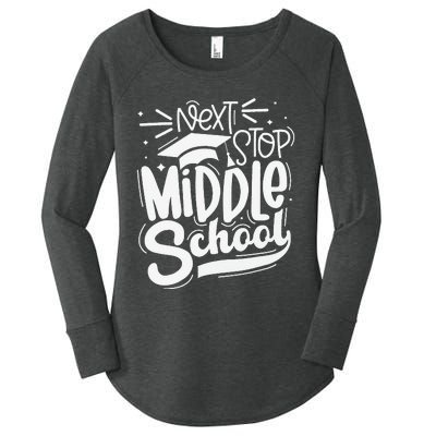 Next Stop Middle School 5th Grade Graduation Last Day Women's Perfect Tri Tunic Long Sleeve Shirt