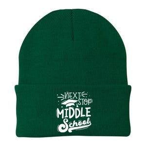 Next Stop Middle School Fifth Grade Graduation Summer Break Knit Cap Winter Beanie