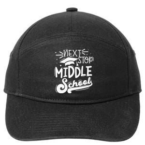 Next Stop Middle School Fifth Grade Graduation Summer Break 7-Panel Snapback Hat