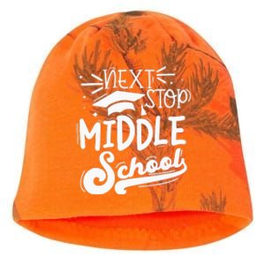 Next Stop Middle School Fifth Grade Graduation Summer Break Kati - Camo Knit Beanie