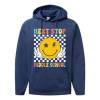 Next Stop Middle School Groovy Elementary School Graduation Performance Fleece Hoodie