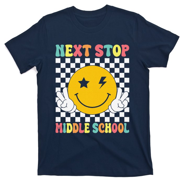 Next Stop Middle School Groovy Elementary School Graduation T-Shirt