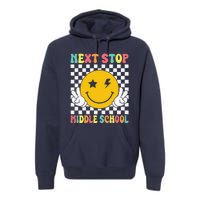 Next Stop Middle School Groovy Elementary School Graduation Premium Hoodie