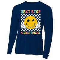 Next Stop Middle School Groovy Elementary School Graduation Cooling Performance Long Sleeve Crew