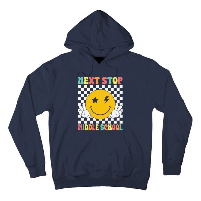 Next Stop Middle School Groovy Elementary School Graduation Tall Hoodie