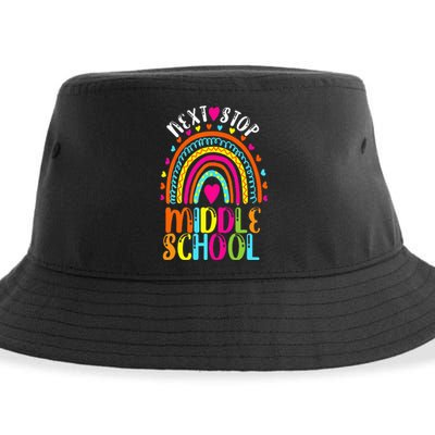 Next Stop Middle School Last Day Of Elementary School Cool Sustainable Bucket Hat