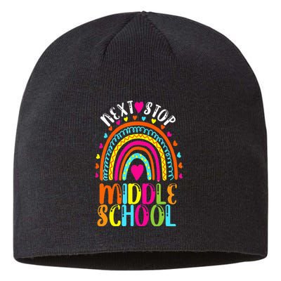 Next Stop Middle School Last Day Of Elementary School Cool Sustainable Beanie