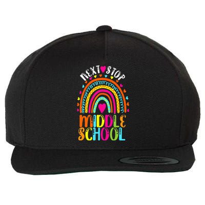 Next Stop Middle School Last Day Of Elementary School Cool Wool Snapback Cap