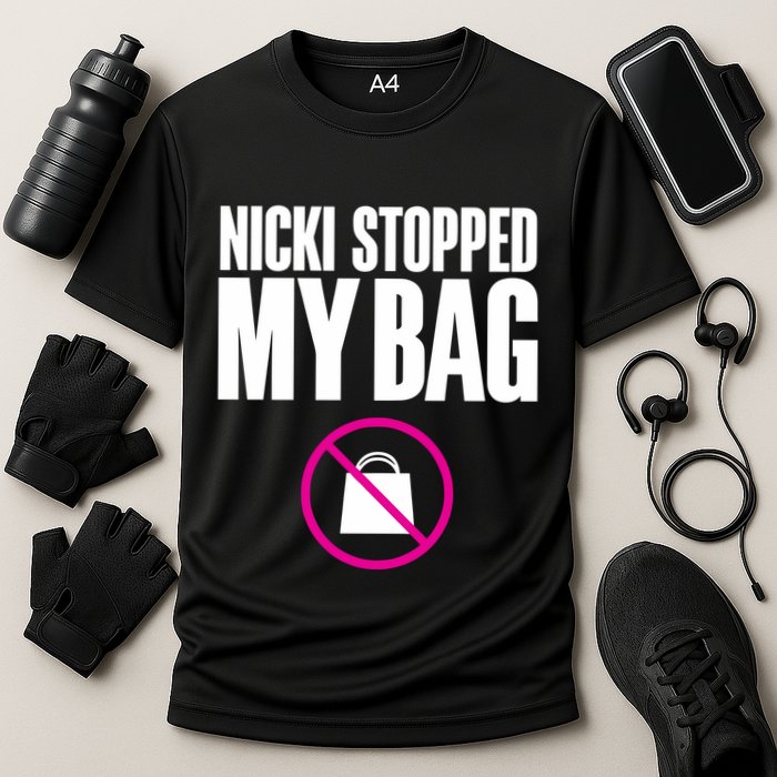 Nicki Stopped My Bag Cooling Performance Crew T-Shirt