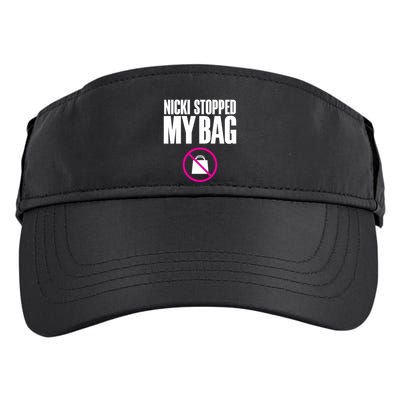 Nicki Stopped My Bag Adult Drive Performance Visor