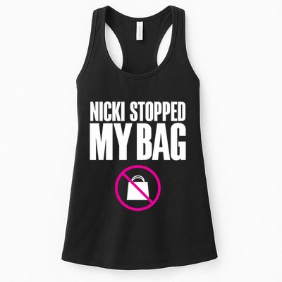 Nicki Stopped My Bag Womens Tank Top