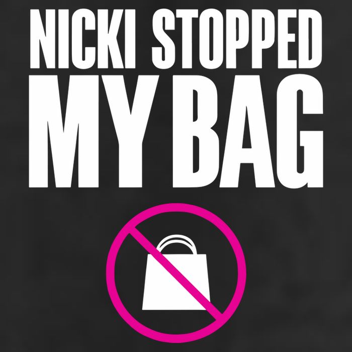 Nicki Stopped My Bag Golf Towel
