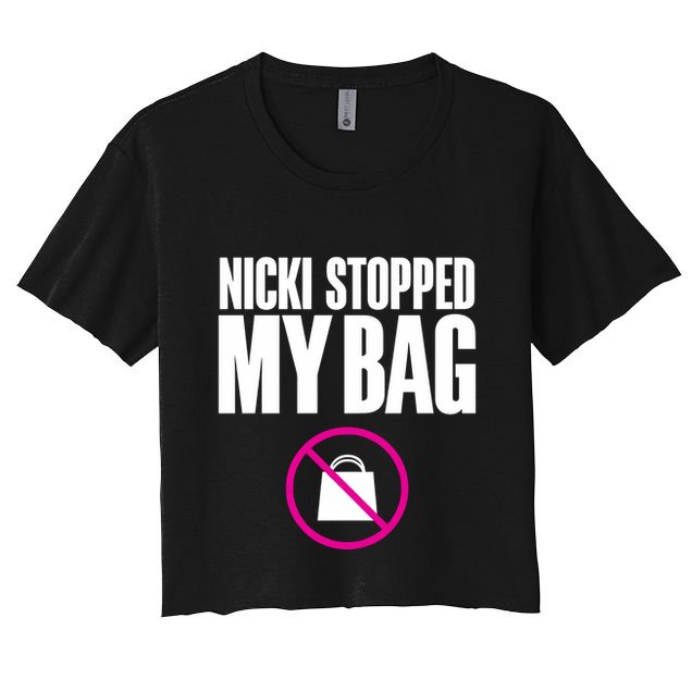Nicki Stopped My Bag Crop Top