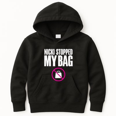 Nicki Stopped My Bag Kids Hoodie