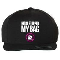 Nicki Stopped My Bag Wool Snapback Cap