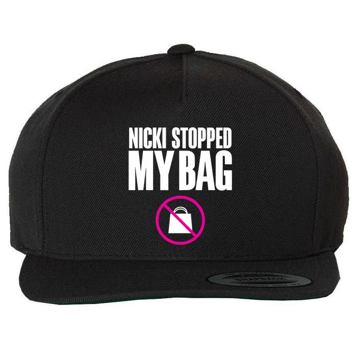Nicki Stopped My Bag Wool Snapback Cap