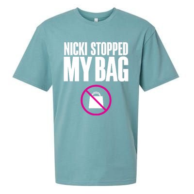 Nicki Stopped My Bag Sueded Cloud Jersey T-Shirt