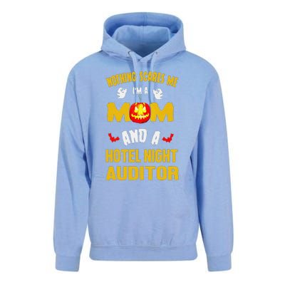 Nothing Scares Me IM A Mom And A Hotel Night Auditor Unisex Surf Hoodie