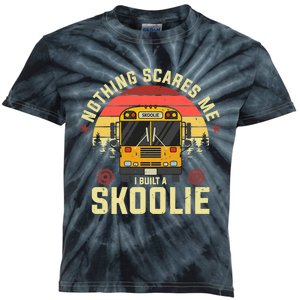 Nothing Scares Me, I Built A Skoolie Premium Kids Tie-Dye T-Shirt