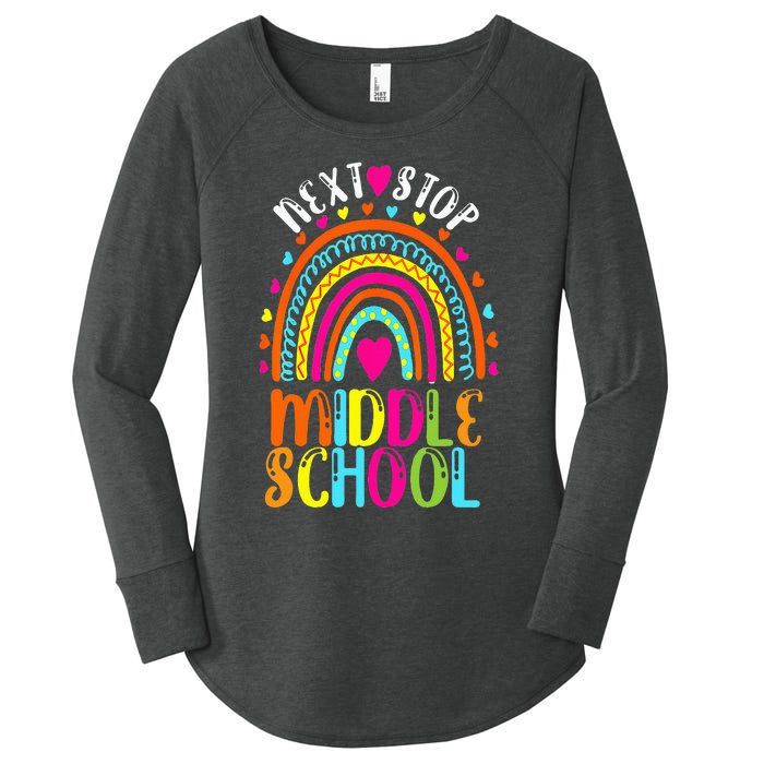 Next Stop Middle School Last Day Of Elementary School Cool Women's Perfect Tri Tunic Long Sleeve Shirt