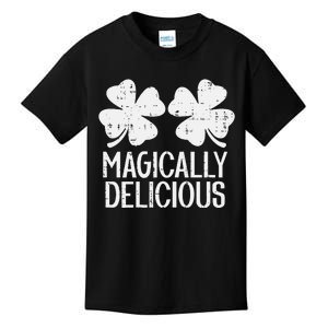 Naughty Shamrocks Magically Delicious St Patricks Day Kids T-Shirt