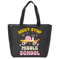 Next Stop Middle School Groovy Holiday Last Day Of School Zip Tote Bag