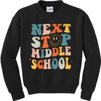 Next Stop Middle School Graduation Last Day Of School Kids Sweatshirt