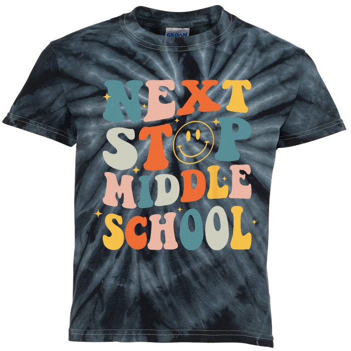 Next Stop Middle School Graduation Last Day Of School Kids Tie-Dye T-Shirt