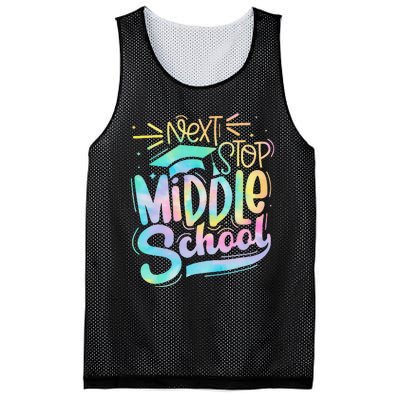 Next Stop Middle School Graduation Last Day Of School Mesh Reversible Basketball Jersey Tank