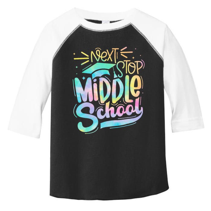 Next Stop Middle School Graduation Last Day Of School Toddler Fine Jersey T-Shirt