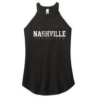 Nashville Skyline Music City Tennessee Gift Women’s Perfect Tri Rocker Tank