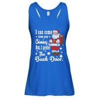 Naughty Santa Meaningful Gift: I Can Come Down Your Chimney Gift Ladies Essential Flowy Tank