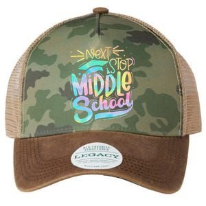 Next Stop Middle School Graduation Last Day Of School Kids Legacy Tie Dye Trucker Hat