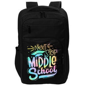 Next Stop Middle School Graduation Last Day Of School Kids Impact Tech Backpack