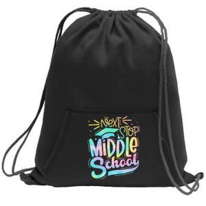 Next Stop Middle School Graduation Last Day Of School Kids Sweatshirt Cinch Pack Bag