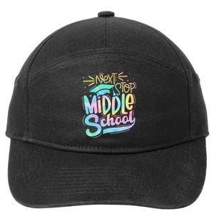 Next Stop Middle School Graduation Last Day Of School Kids 7-Panel Snapback Hat