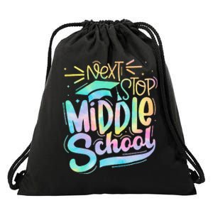 Next Stop Middle School Graduation Last Day Of School Kids Drawstring Bag