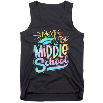 Next Stop Middle School Graduation Last Day Of School Kids Tank Top