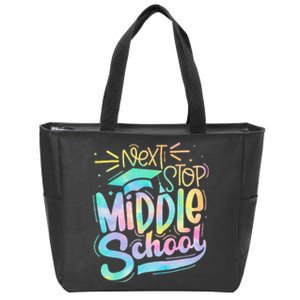 Next Stop Middle School Graduation Last Day Of School Kids Zip Tote Bag