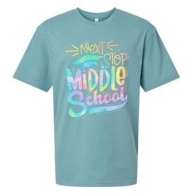 Next Stop Middle School Graduation Last Day Of School Kids Sueded Cloud Jersey T-Shirt