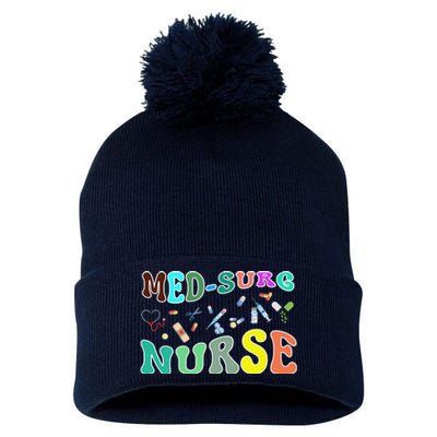 Nurse Sayings Med Surg Nurse Gift Pom Pom 12in Knit Beanie