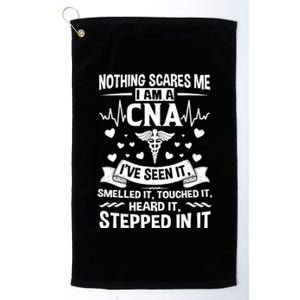 Nothing Scares Me Cna Nurse Job Lover Cna Nurse Gift Platinum Collection Golf Towel