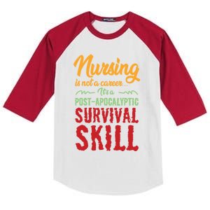 Nursing School Medical Education Gift Nurse Gift Kids Colorblock Raglan Jersey