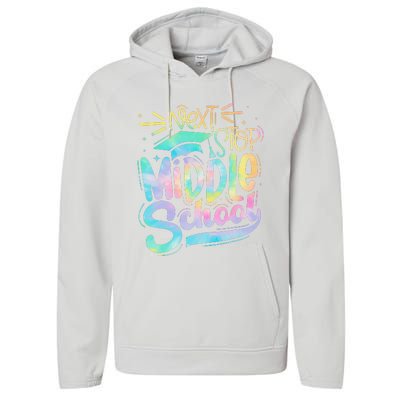 Next Stop Middle School Graduation Last Day Of School Performance Fleece Hoodie