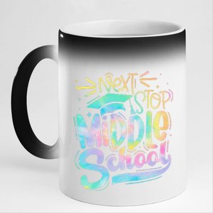 Next Stop Middle School Graduation Last Day Of School 11oz Black Color Changing Mug