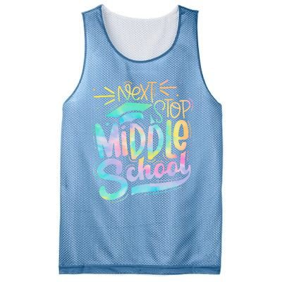 Next Stop Middle School Graduation Last Day Of School Mesh Reversible Basketball Jersey Tank