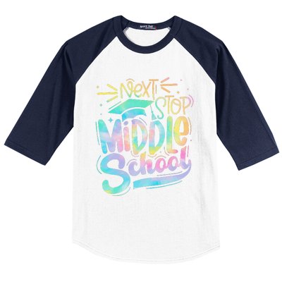 Next Stop Middle School Graduation Last Day Of School Baseball Sleeve Shirt