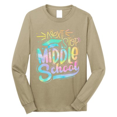 Next Stop Middle School Graduation Last Day Of School Long Sleeve Shirt