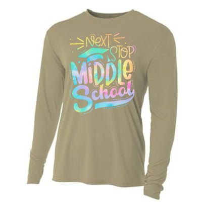 Next Stop Middle School Graduation Last Day Of School Cooling Performance Long Sleeve Crew